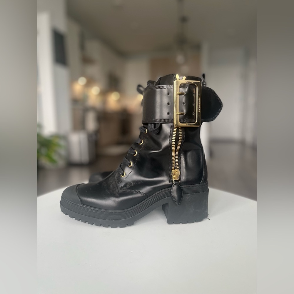 Burberry Scarcroft 50 Buckle Combat Boots